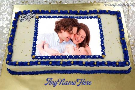 Happy Birthday Cake For Friends With Name And Photo