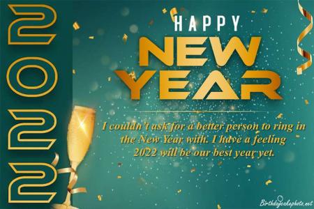 Make New Year 2022 Greeting Cards Online
