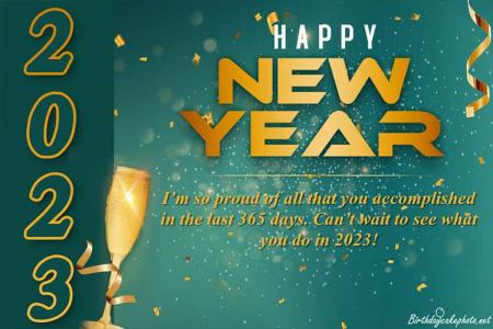 Make New Year 2023 Greeting Cards Online