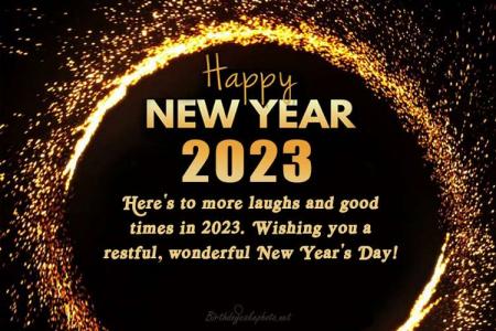 Happy New Year 2023 Wishes Card For Friends And Family