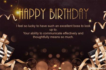 Luxury Happy Birthday Images for Boss