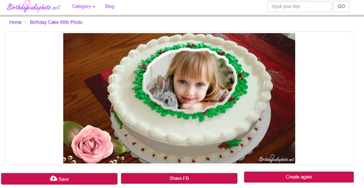 How To Create A Photo On The Birthday Cake